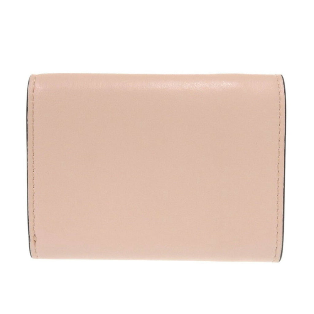 Fendi Pink Leather Wallet (Tri-Fold)