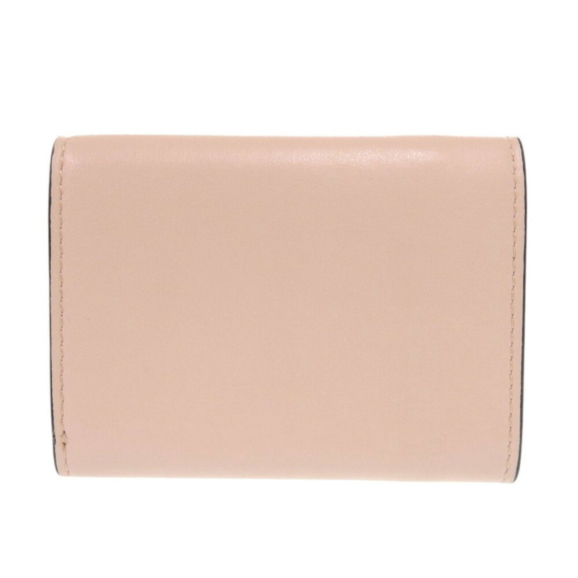Fendi Pink Leather Wallet (Tri-Fold)