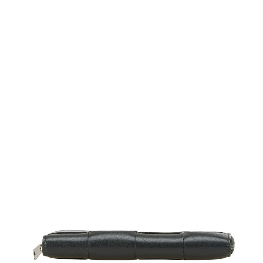 Bottega Veneta Black Orange Leather Coin Purse/Coin Case