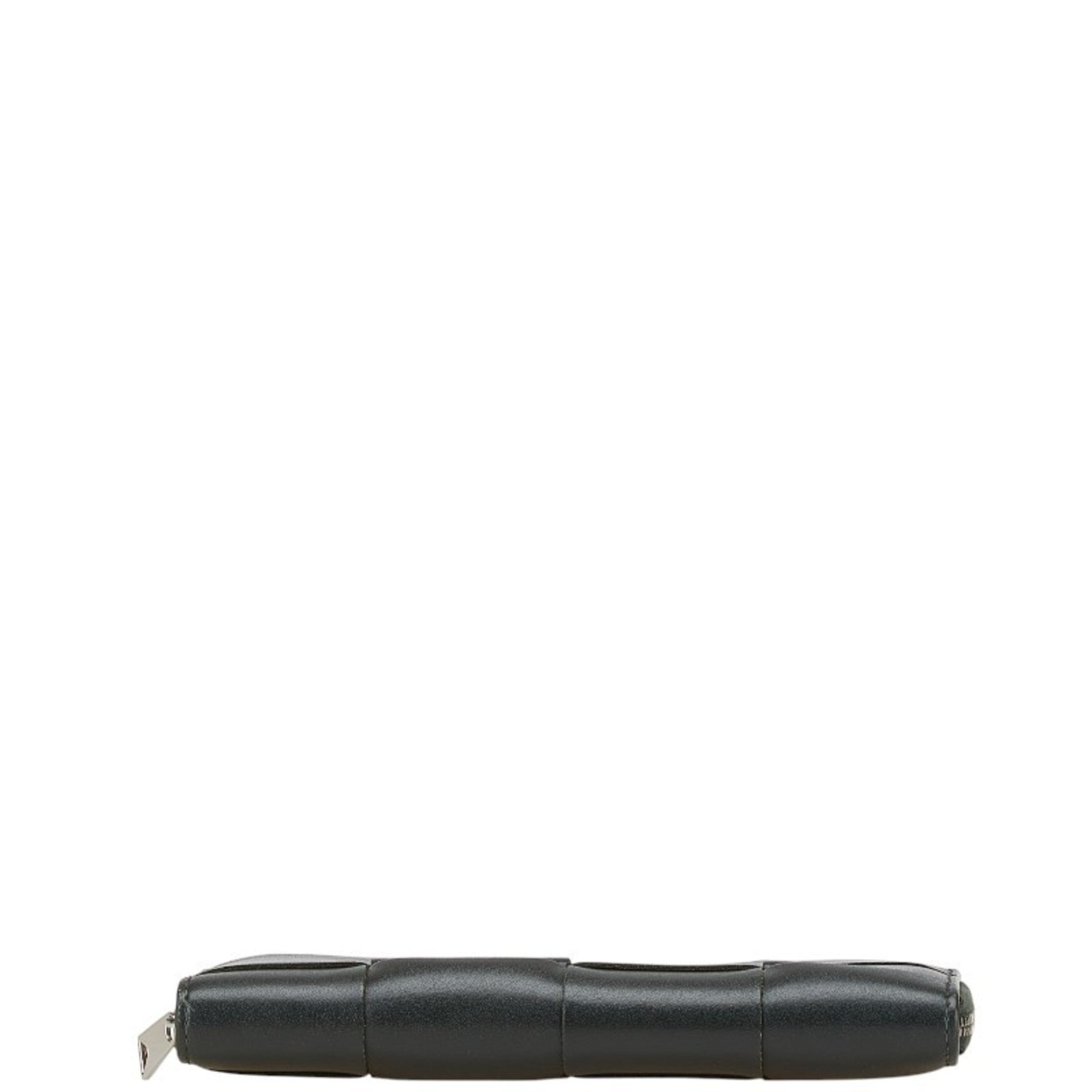 Bottega Veneta Black Orange Leather Coin Purse/Coin Case