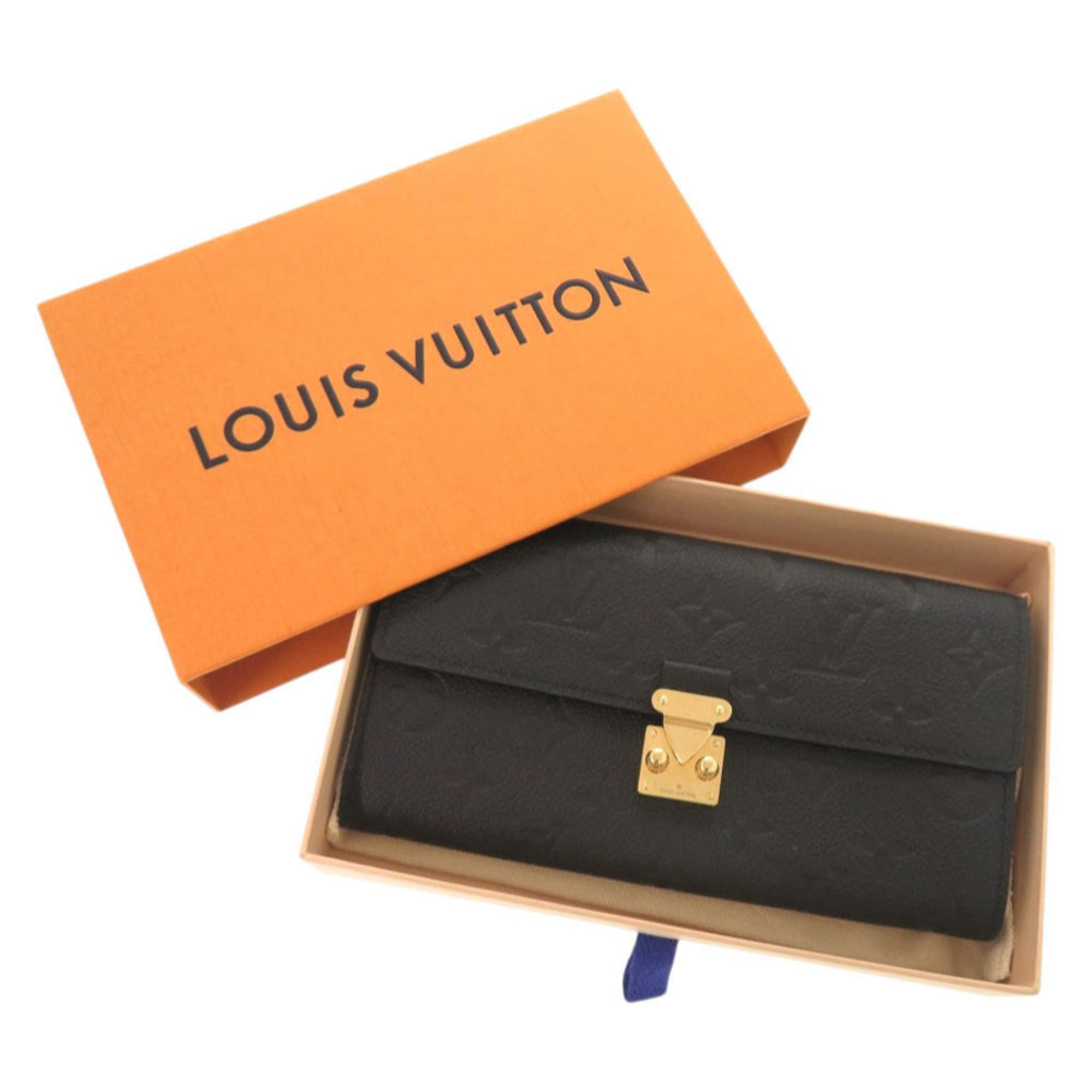 Louis Vuitton Monogram Empreinte Black Noir Monogram Empreinte Long Wallet