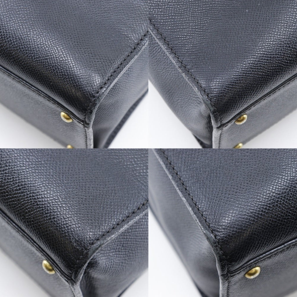 Chanel Black Grained Calfskin Tote Bag