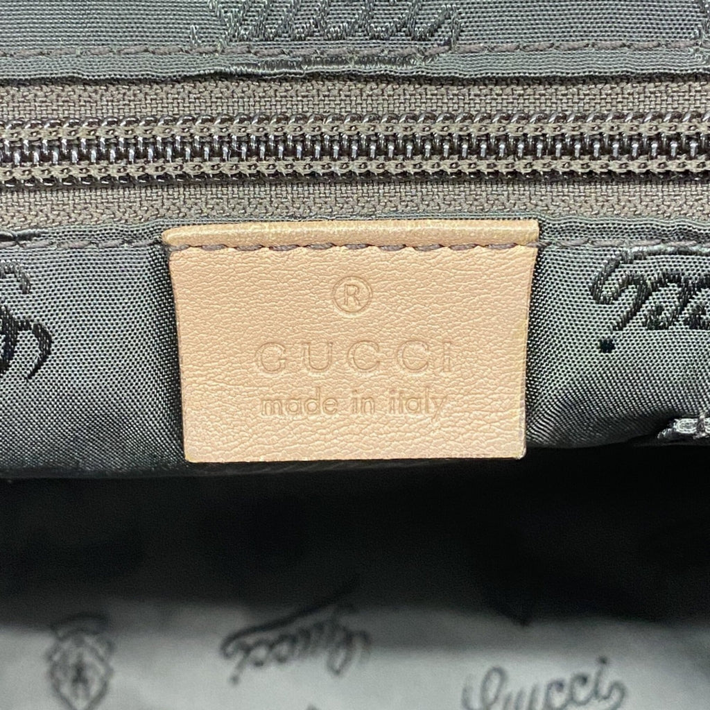 Gucci Light Brown Leather Shoulder Bag (Pre-Owned)