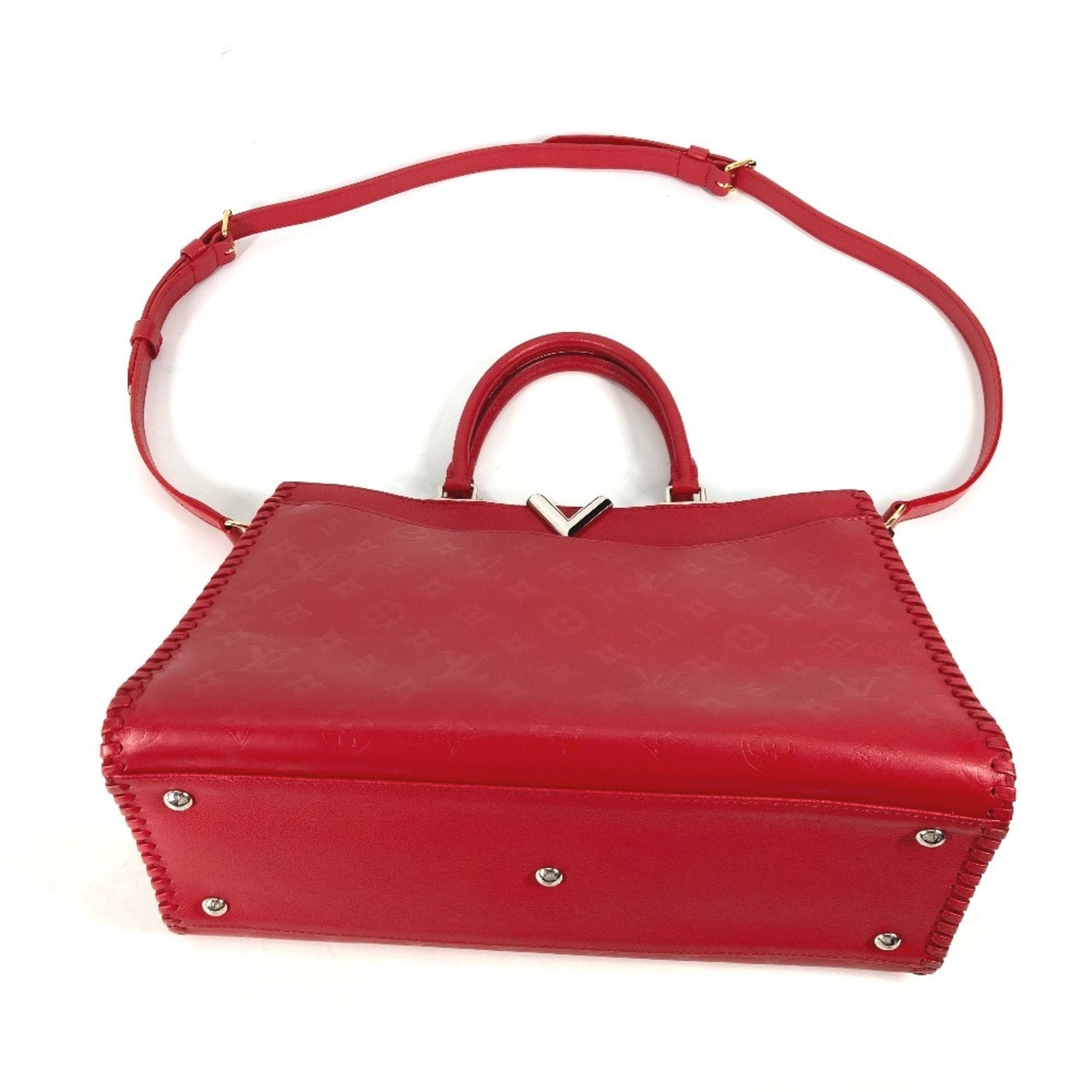 Louis Vuitton Monogram Red Color Ruby Monogram Handbag Shoulder Bag Tote Bag