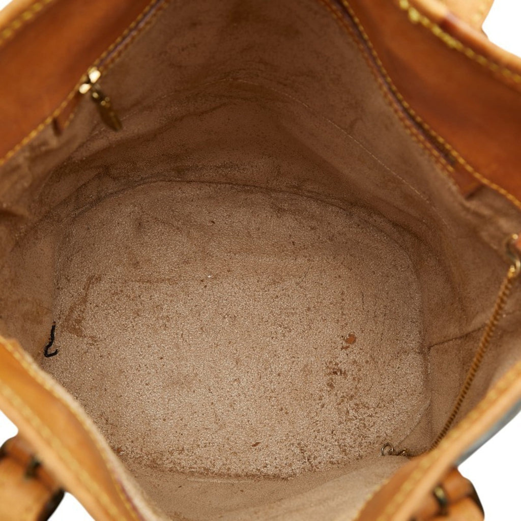 Louis Vuitton Brown Pvc Leather Shoulder Bag Tote Bag