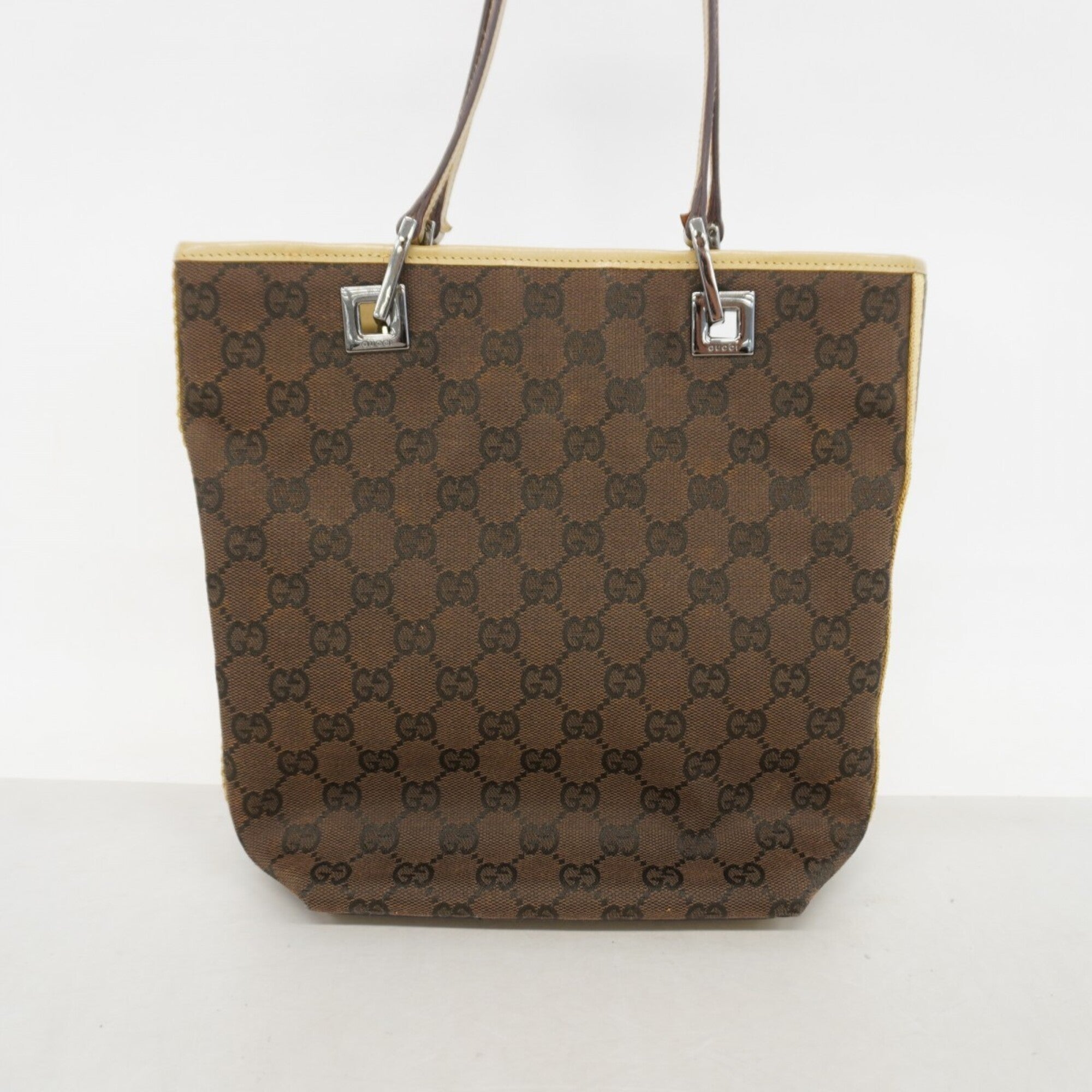 Gucci Brown Canvas Tote Bag (Pre-Owned)