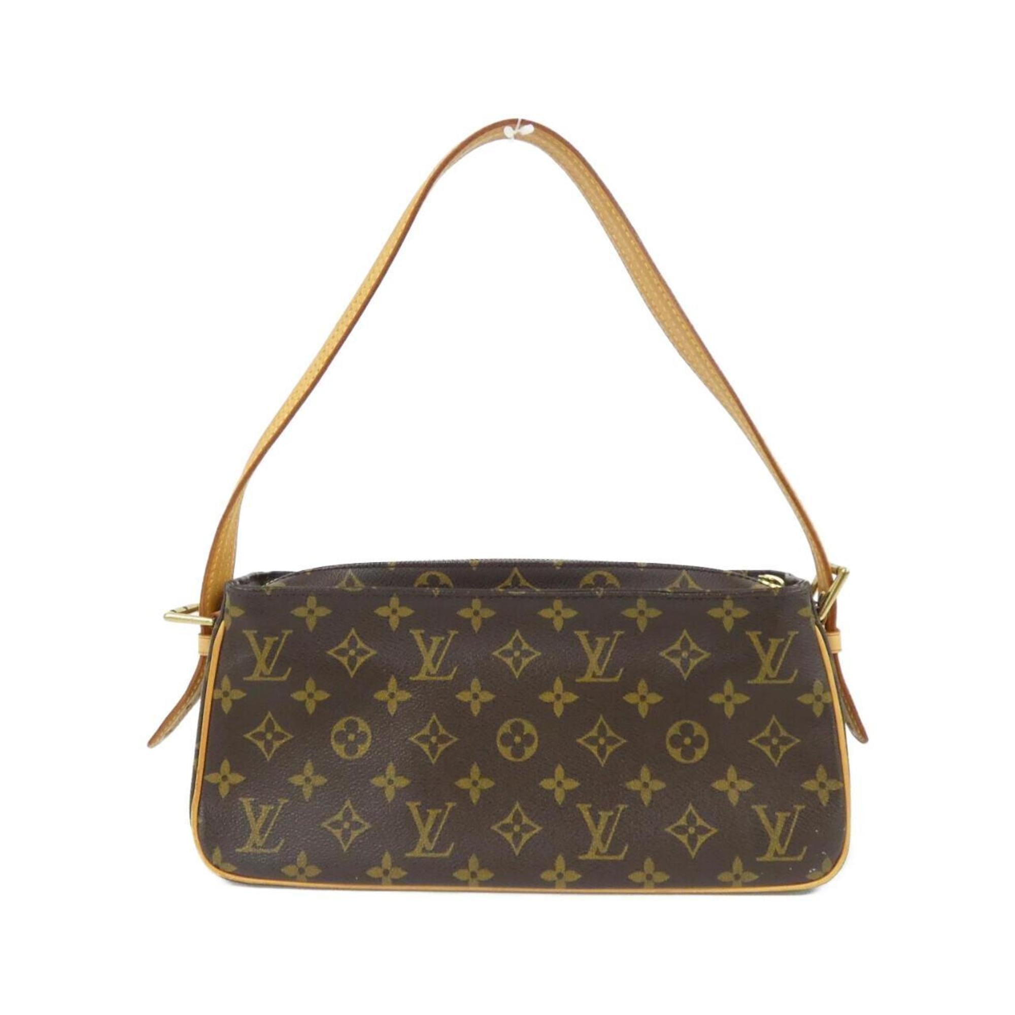 Louis Vuitton Marron Coated Canvas Shoulder Bag