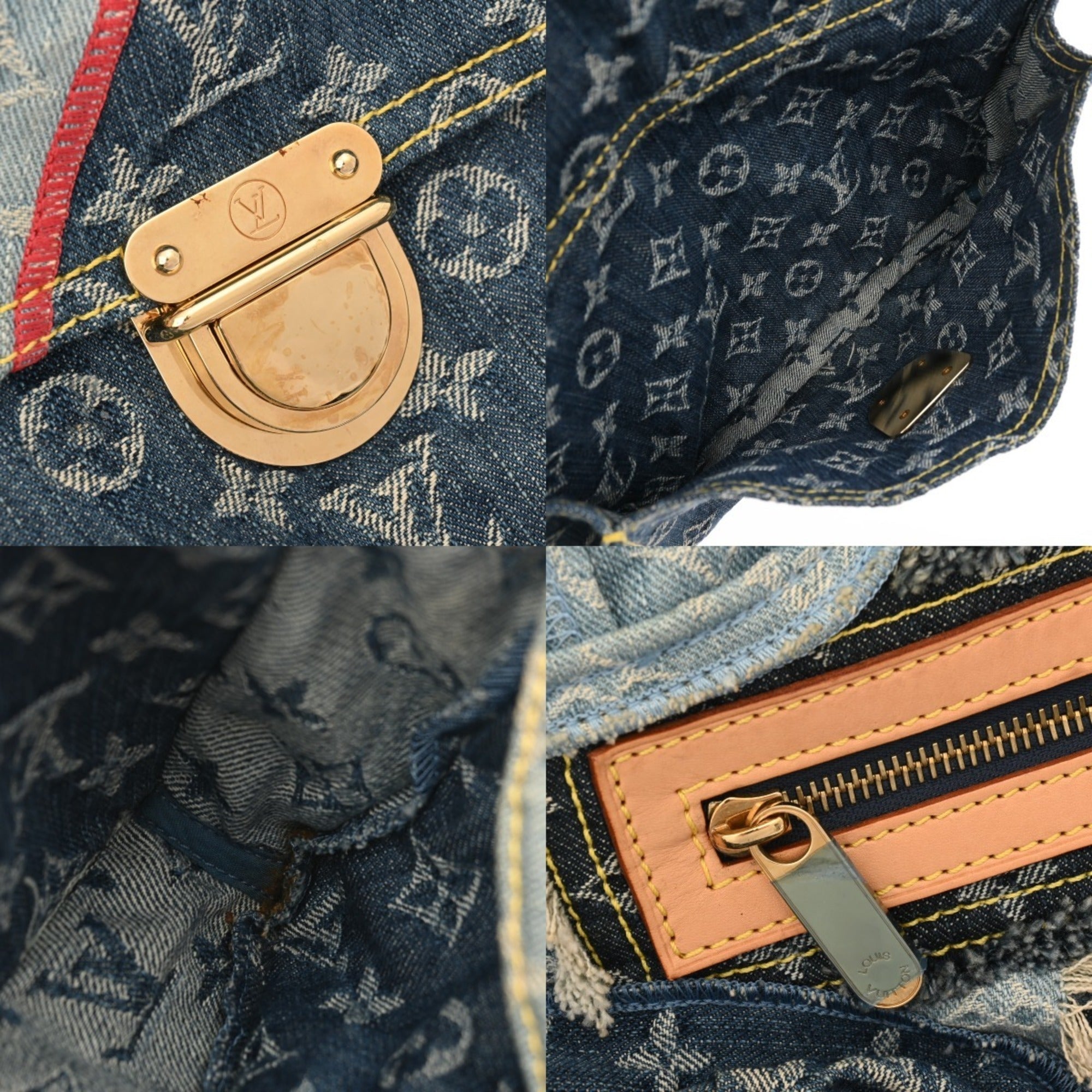 Louis Vuitton Monogram Denim Blue Monogram Denim Handbag