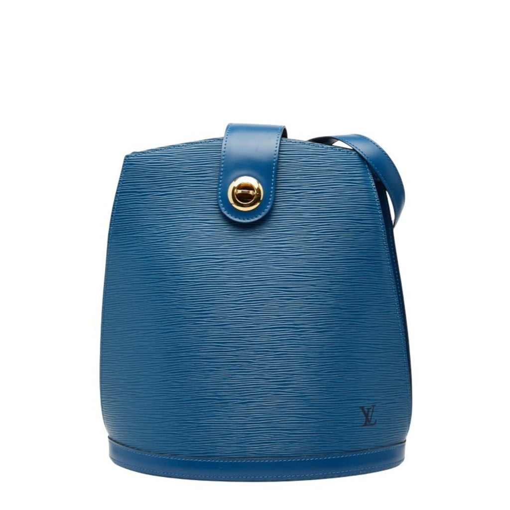 Louis Vuitton Toledo Blue Leather Shoulder Bag