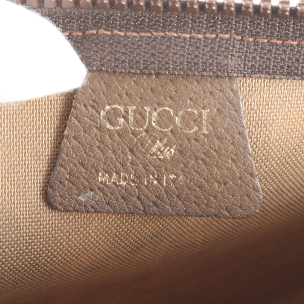 Gucci Gg Plus Beige Brown Gg Plus Handbag Pouch (Pre-Owned)
