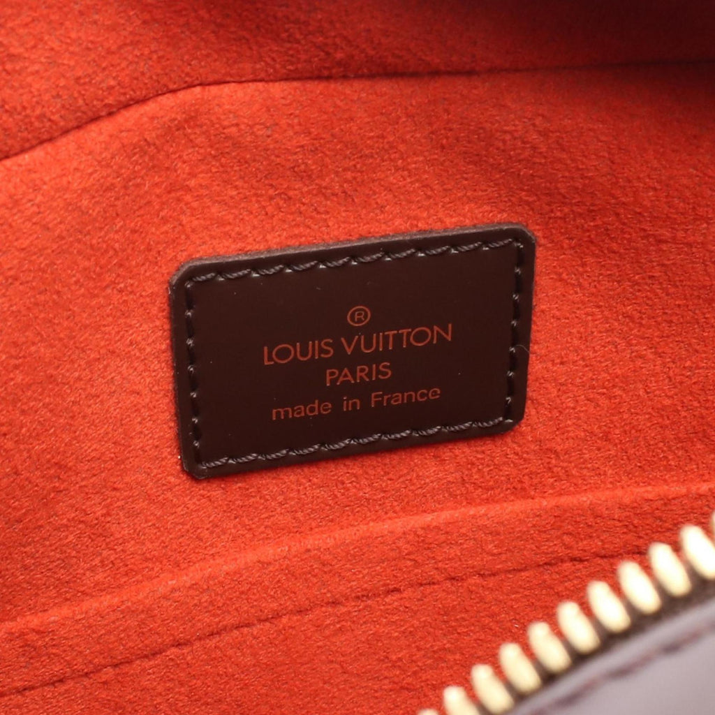 Louis Vuitton Brown Damier Canvas Pvc Leather Handbag