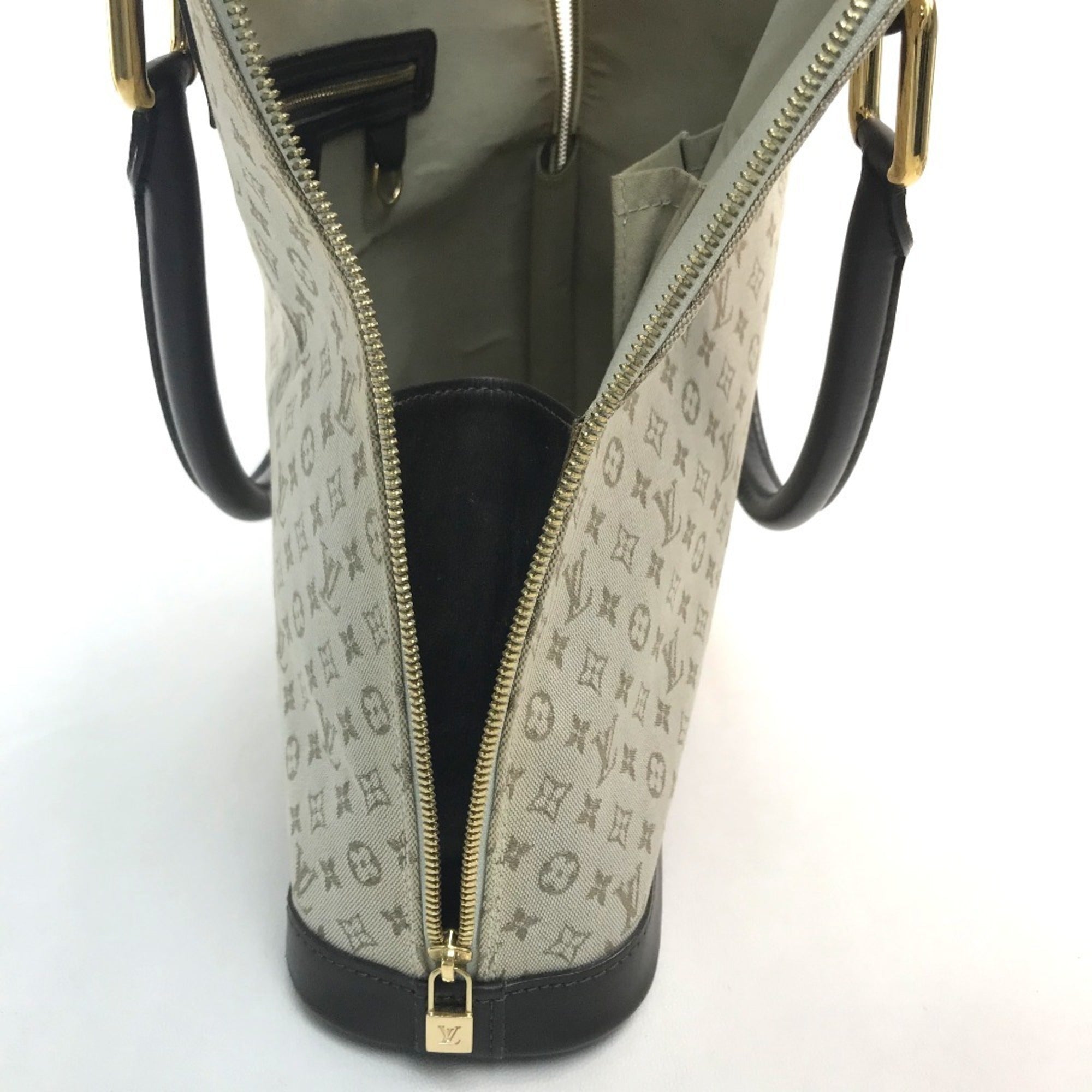 Louis Vuitton Dark Brown Khaki Monogram Handbag