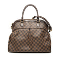 Louis Vuitton Brown Pvc Leather Handbag Shoulder Bag