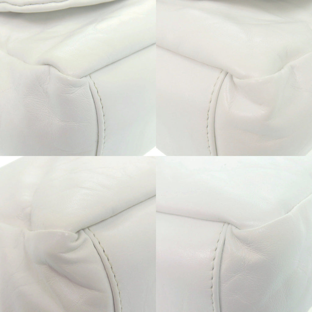 Balenciaga White Leather Handbag Shoulder