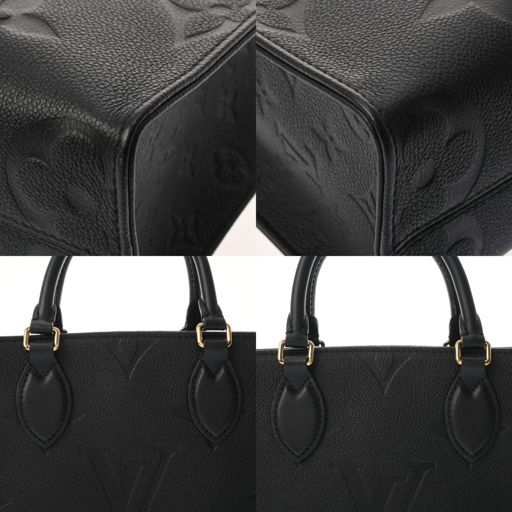 Louis Vuitton Noir Leather Handbag