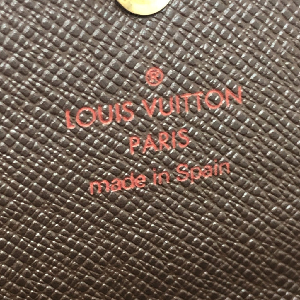 Louis Vuitton Damier Brown Ebene Damier Canvas Long Wallet