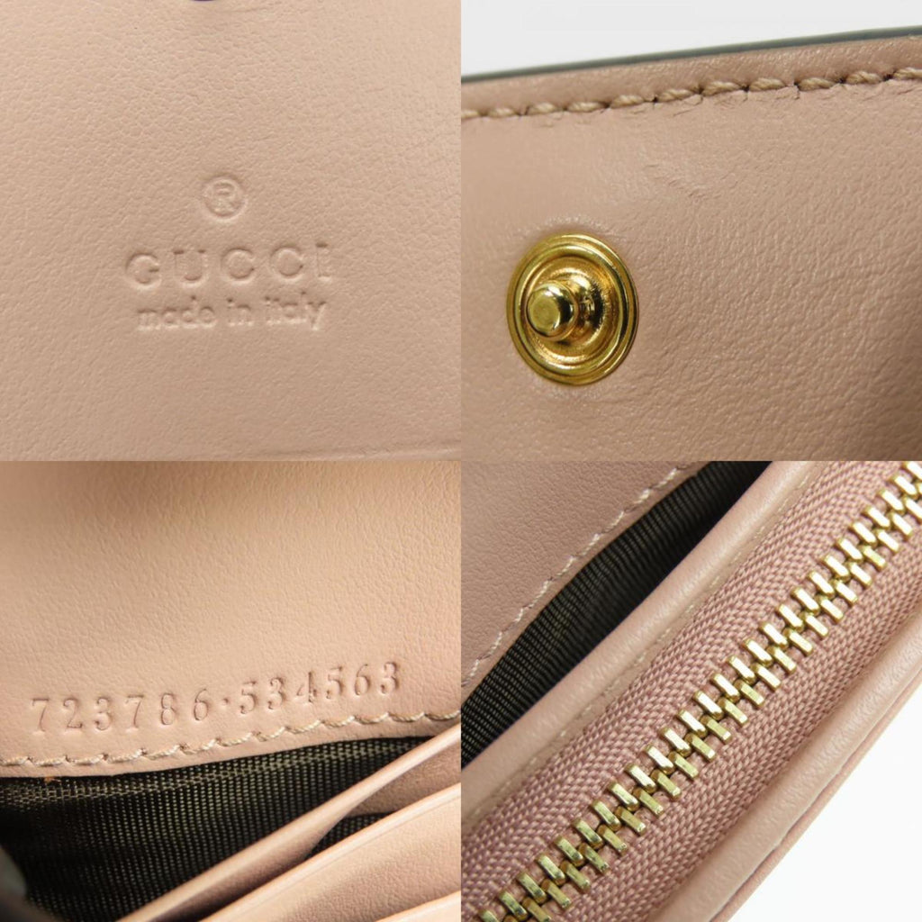 Gucci Pink Leather Wallet (Bi-Fold) (Pre-Owned)