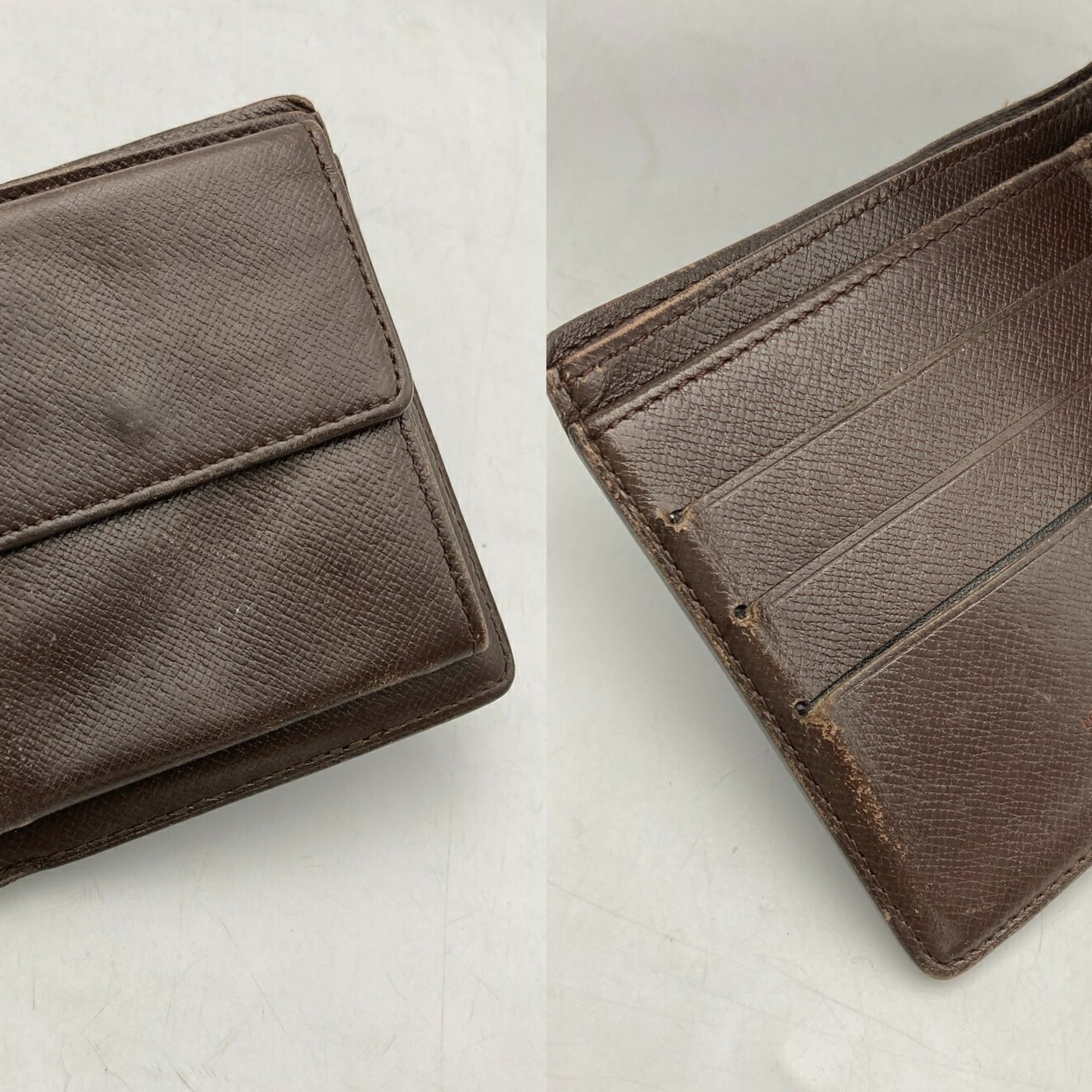 Louis Vuitton Brown Pvc Leather Wallet