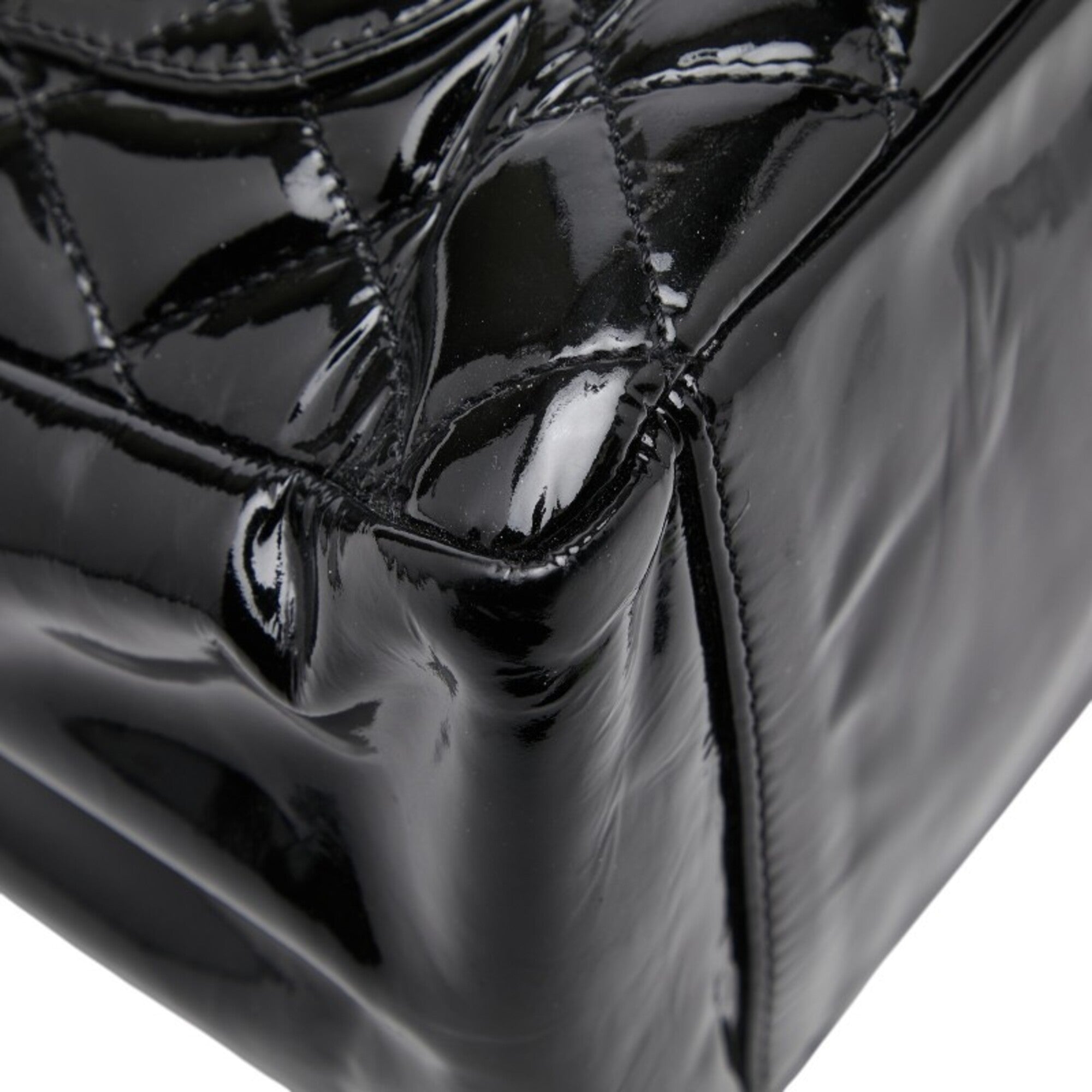 Chanel Black Patent Leather Shoulder Bag