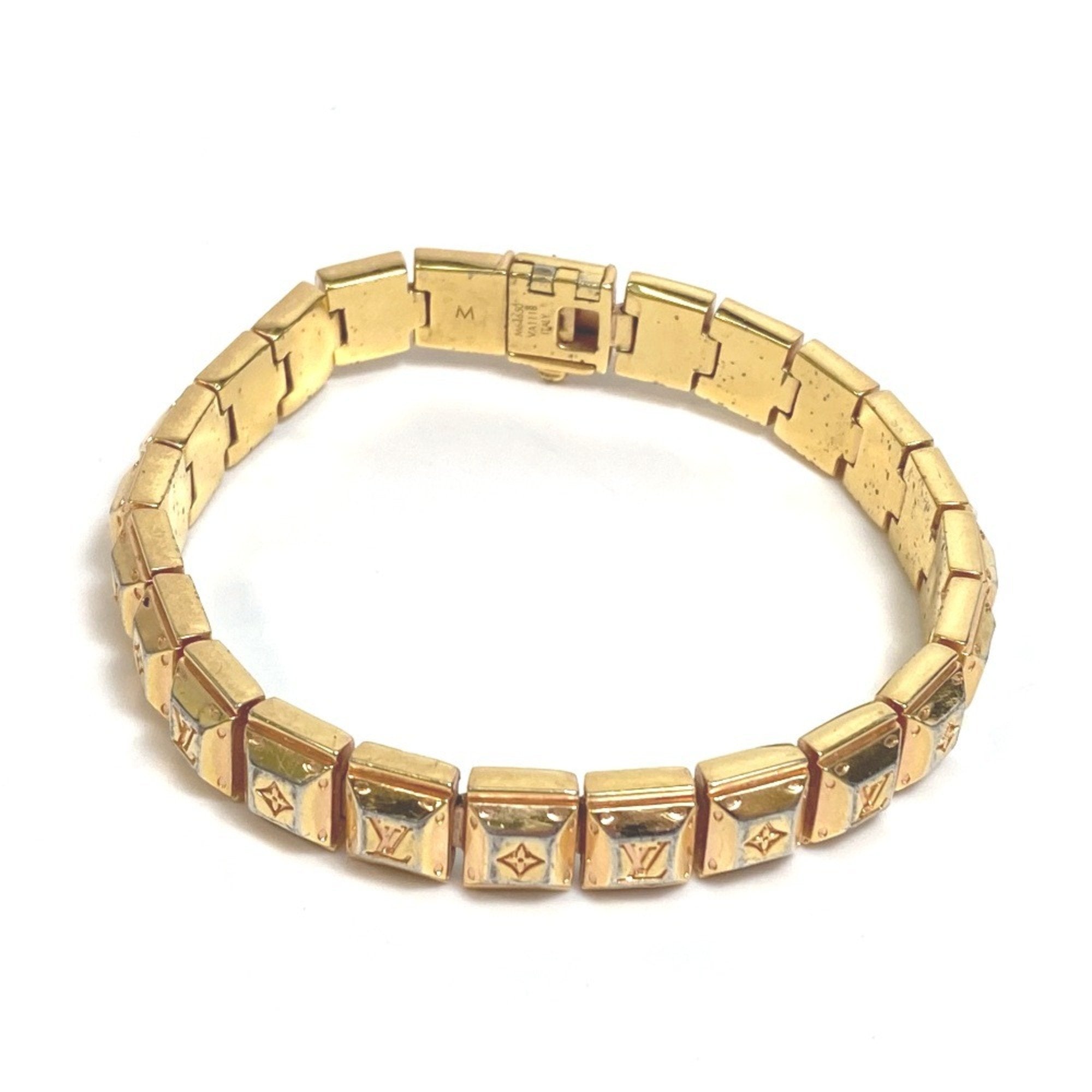 Louis Vuitton Gold Metal Tennis Bracelet