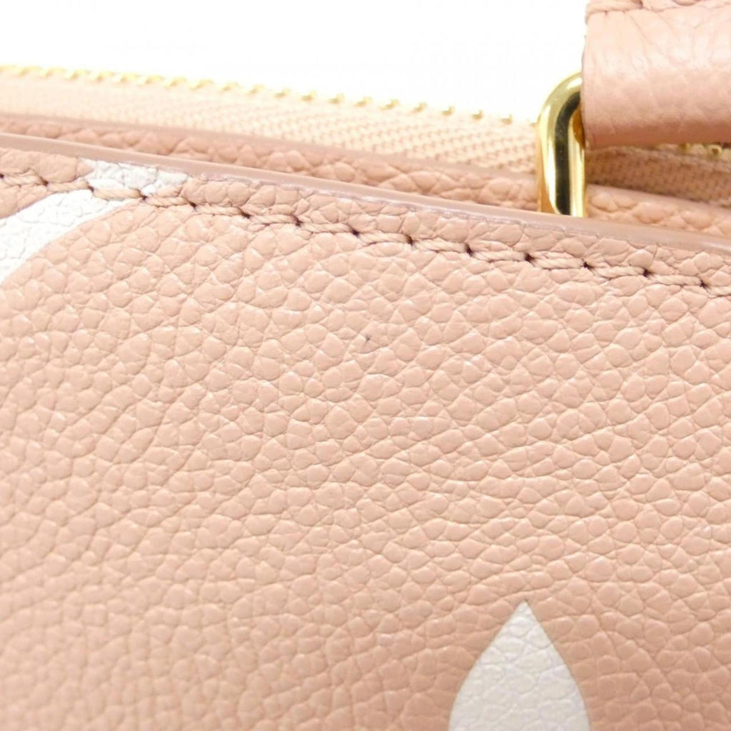 Louis Vuitton Cream Pink Leather Handbag