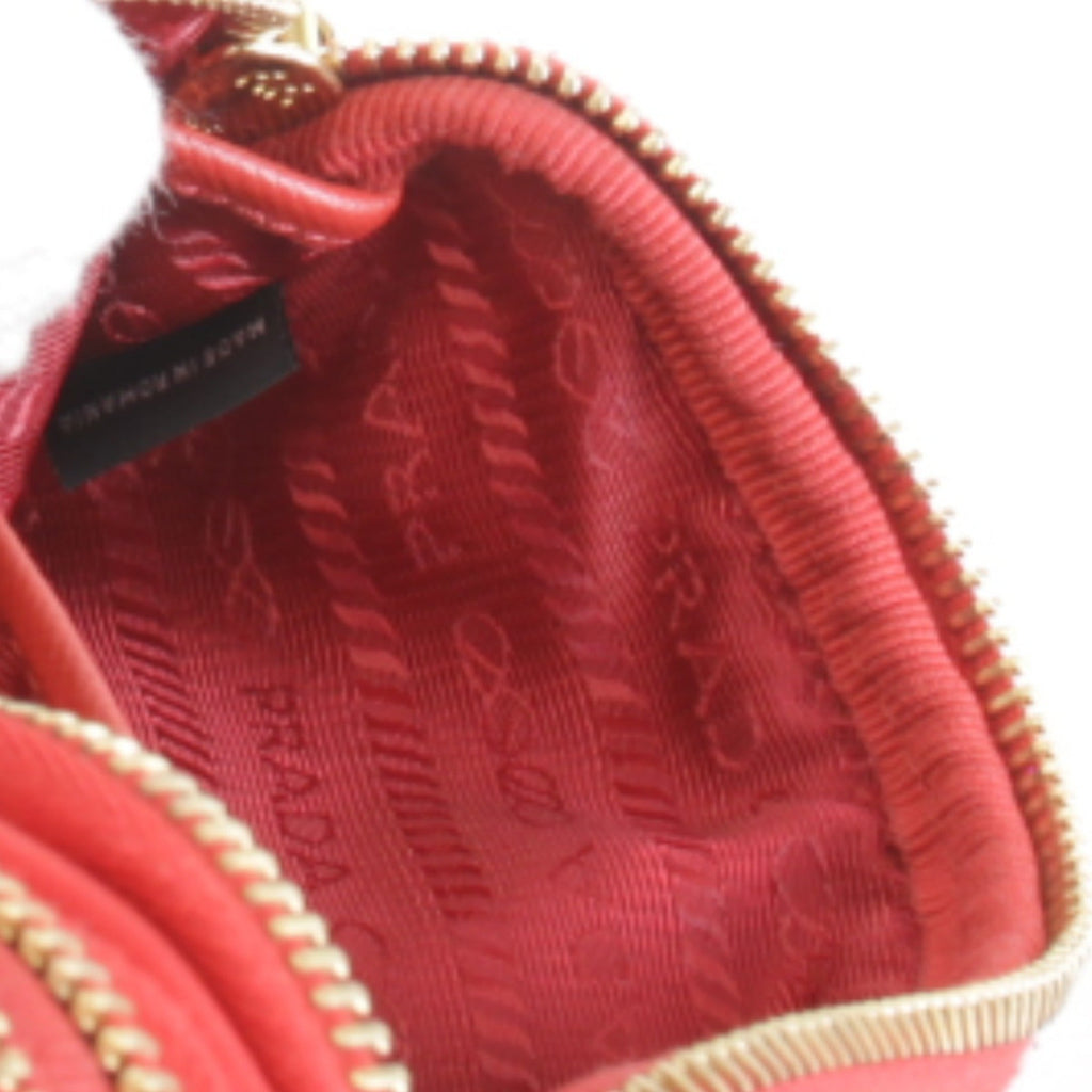 Prada Red Color Nylon Shoulder Bag
