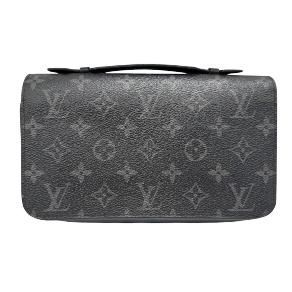 Louis Vuitton Black Gray Monogram Eclipse Monogram Eclipse Long Wallet