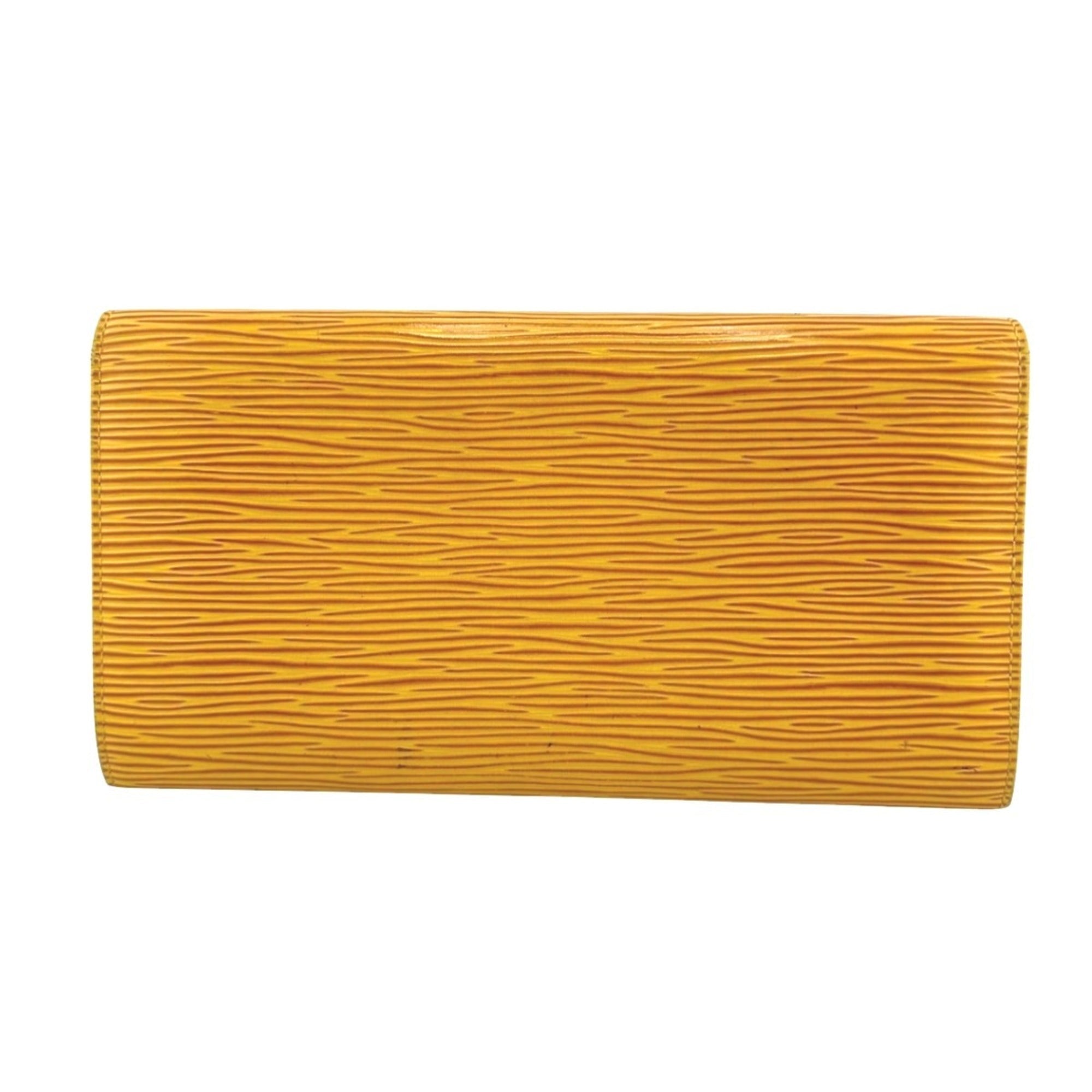 Louis Vuitton Yellow Epi Leather Long Wallet