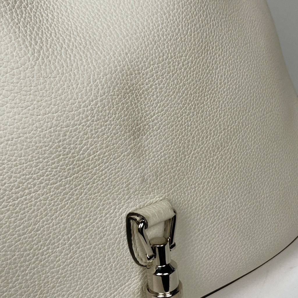 Gucci New Jackie White Leather Shoulder Bag (Pre-Owned)