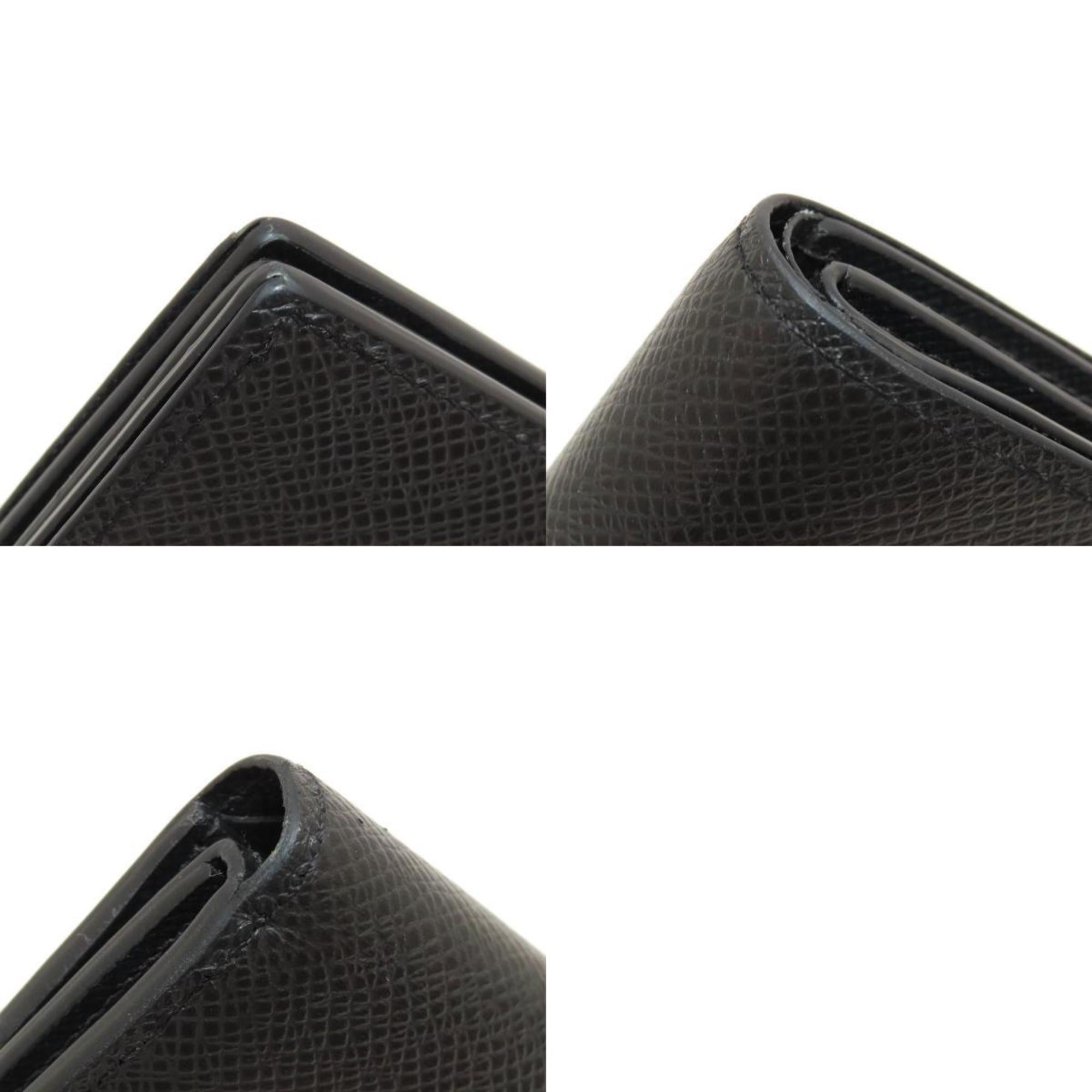 Louis Vuitton Black Taiga Leather Wallet