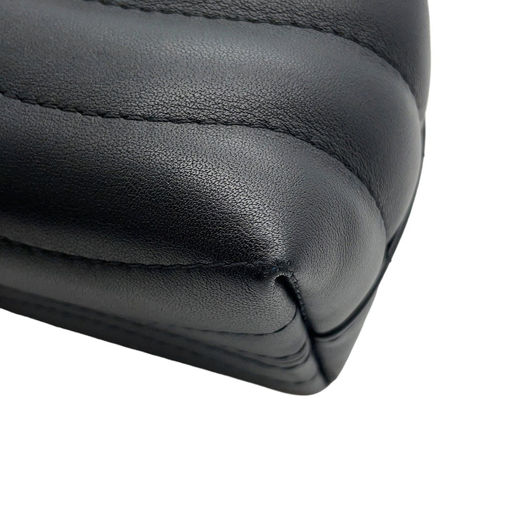 Louis Vuitton Black Noir Exotic Leather Handbag Shoulder Bag