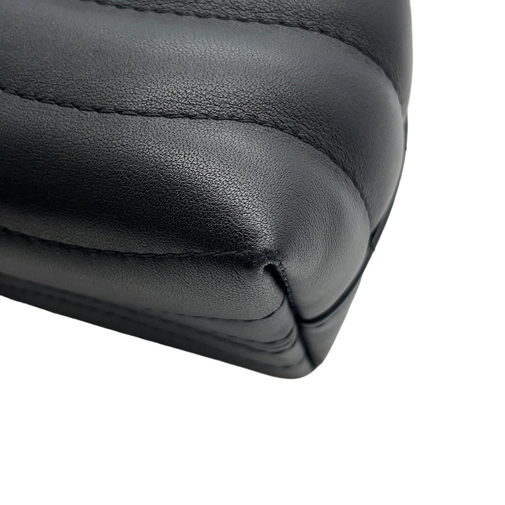 Louis Vuitton Black Noir Exotic Leather Handbag Shoulder Bag