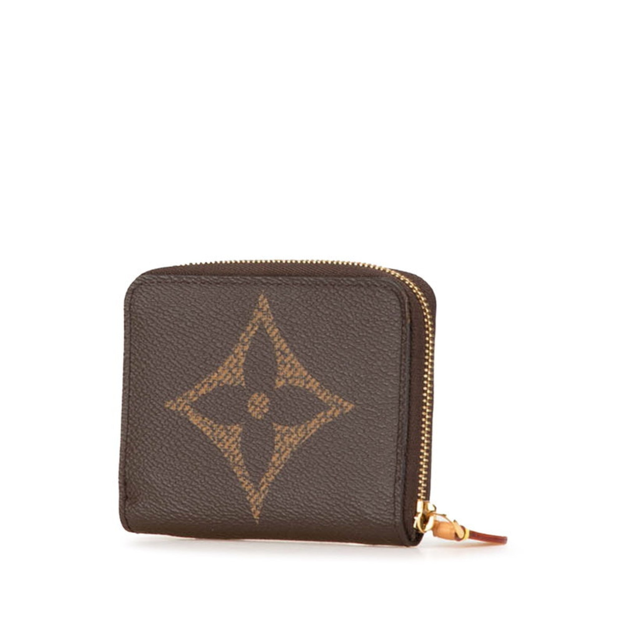 Louis Vuitton Brown Pvc Leather Coin Purse/Coin Case