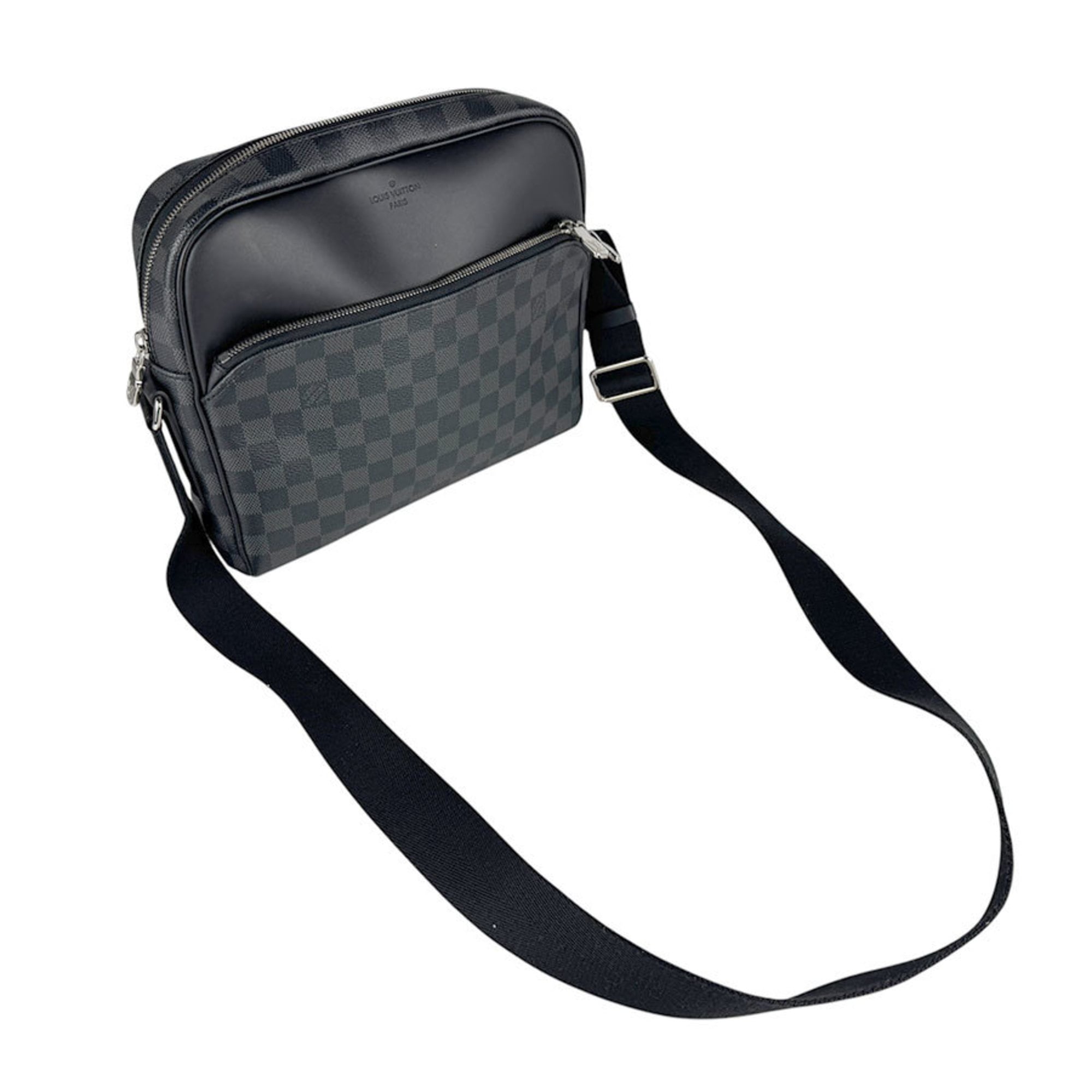 Louis Vuitton Black Damier Graphite Shoulder Bag