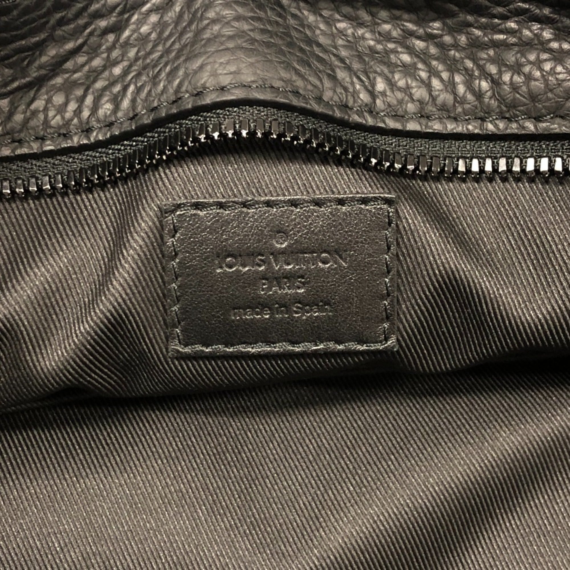 Louis Vuitton Taurillon Black Leather Tote Bag