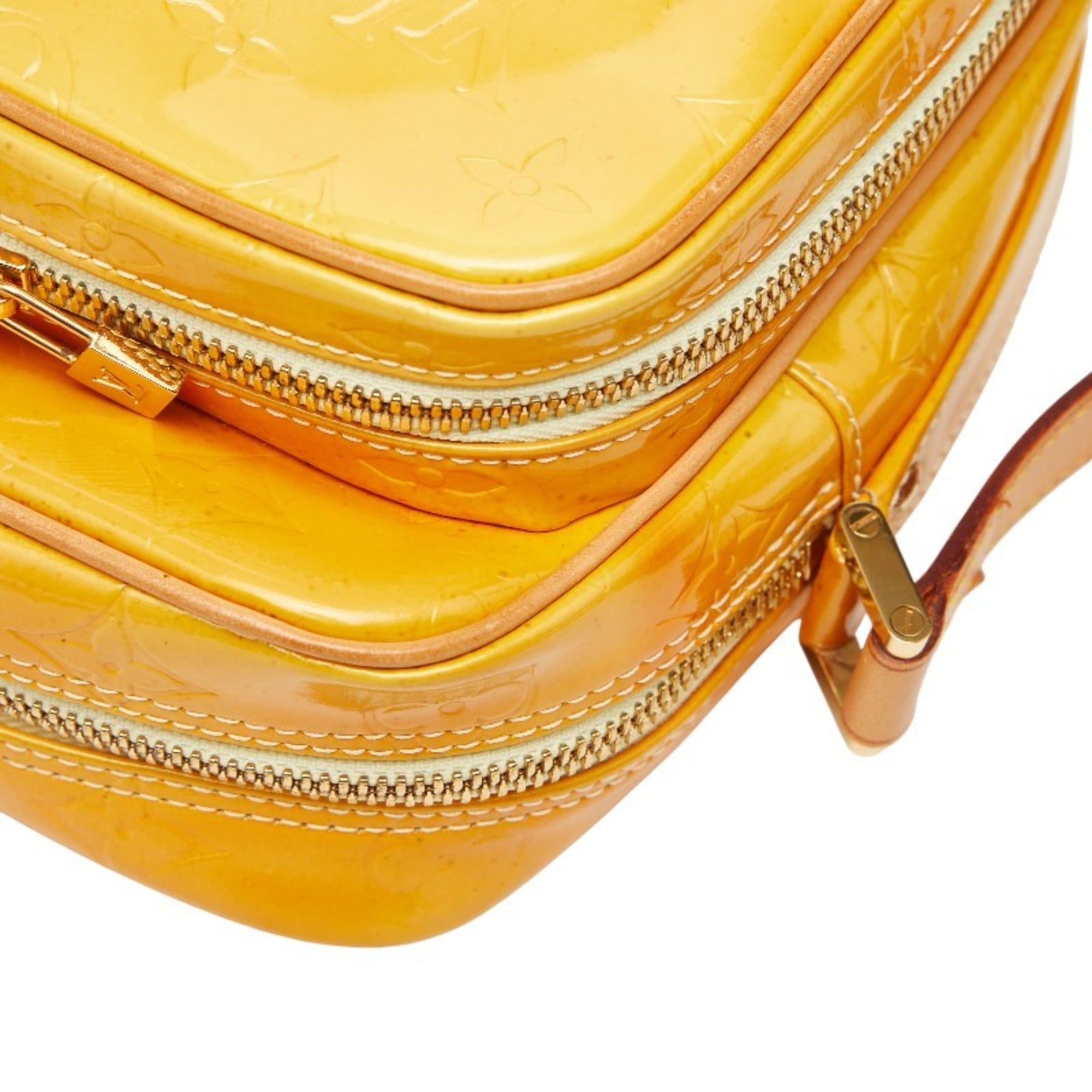 Louis Vuitton Yellow Patent Leather Shoulder Bag