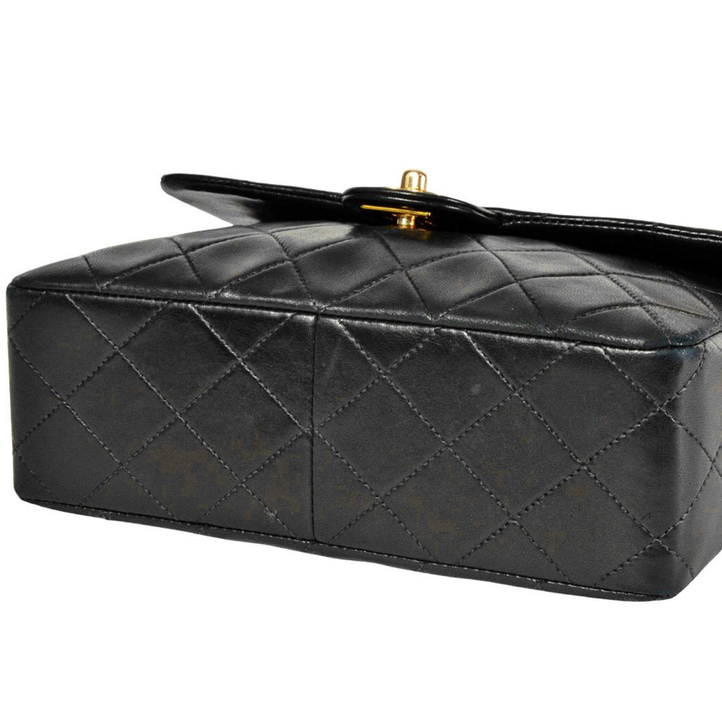 Chanel Black Leather Shoulder Bag