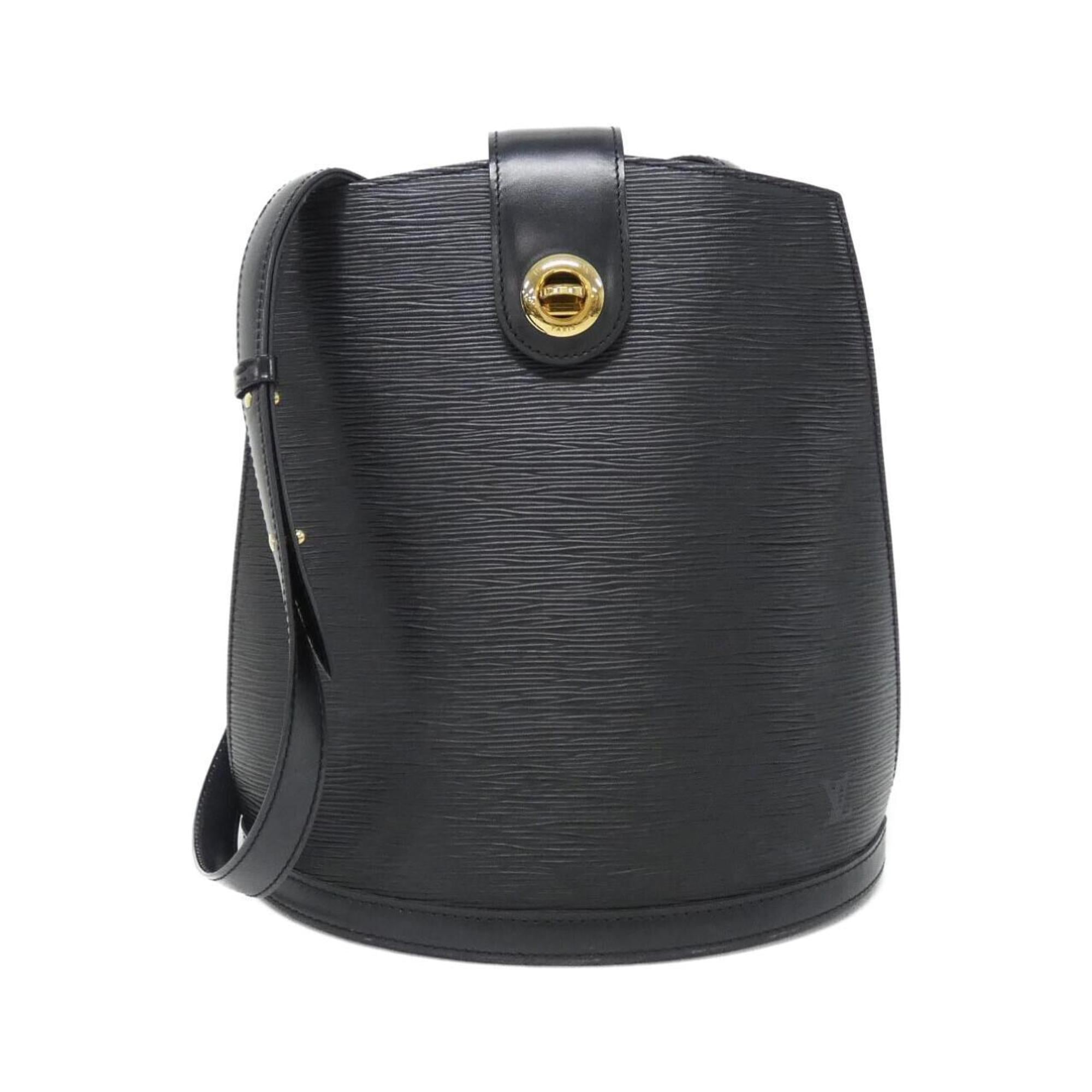 Louis Vuitton Black Leather Shoulder Bag