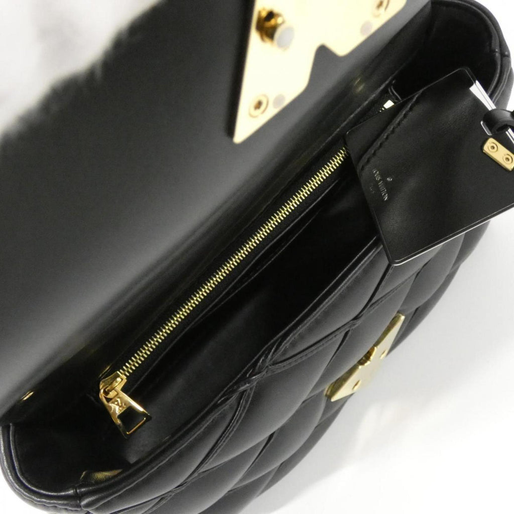 Louis Vuitton Black Leather Shoulder Bag