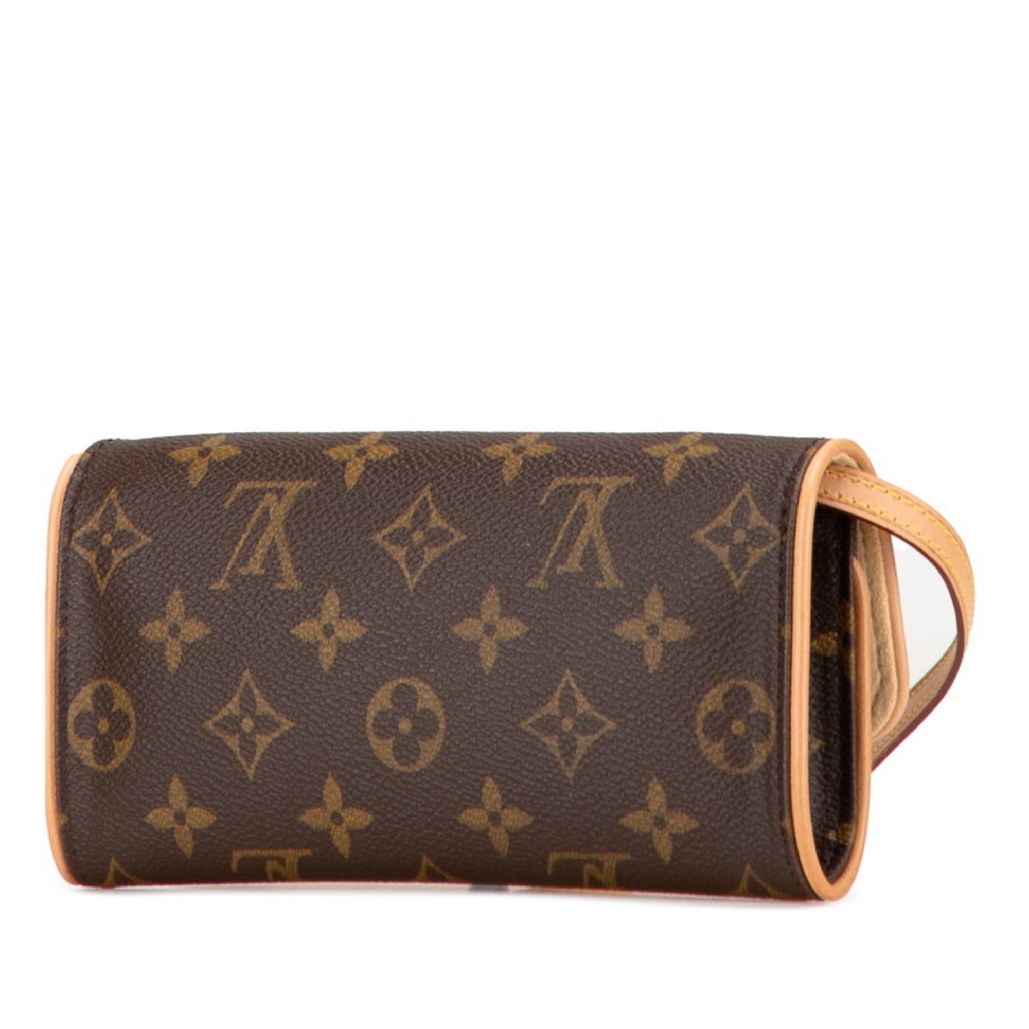 Louis Vuitton Monogram Brown Pvc Leather Pochette Shoulder Bag