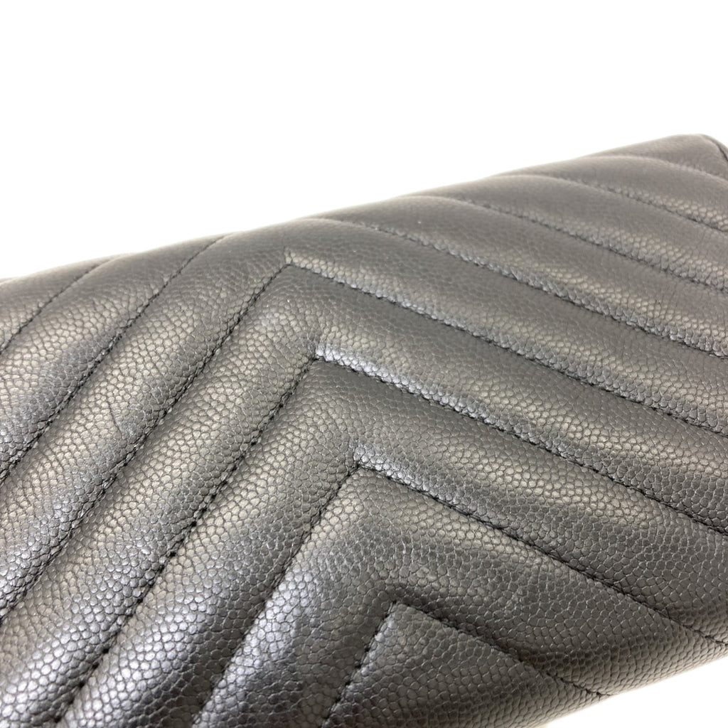 Chanel Black Long Wallet (Bi-Fold)