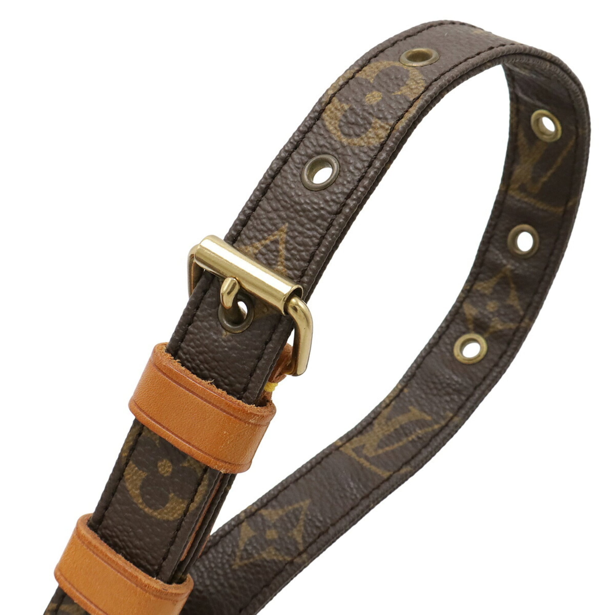 Louis Vuitton Brown Canvas Shoulder Bag