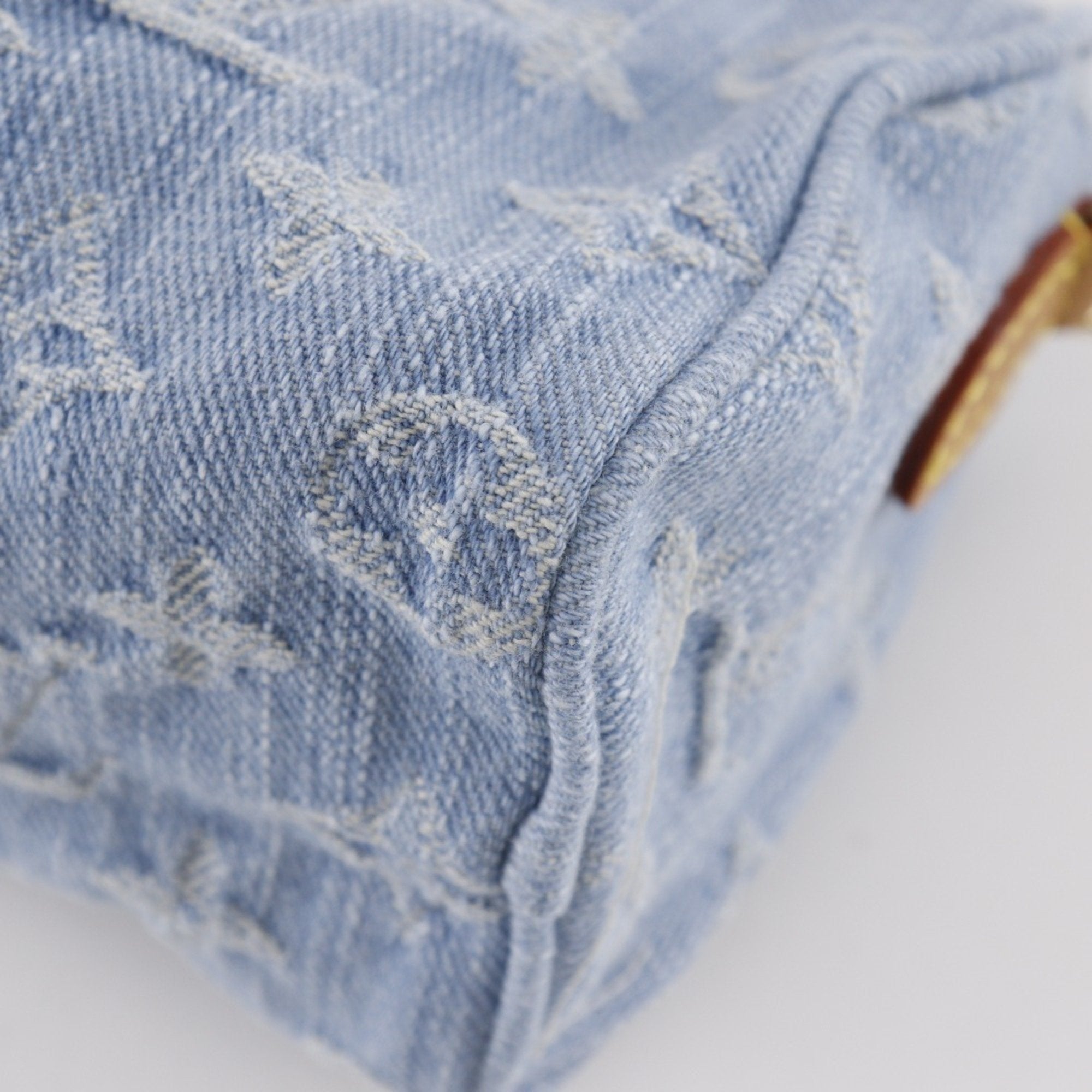 Louis Vuitton Sky Blue Monogram Denim Handbag