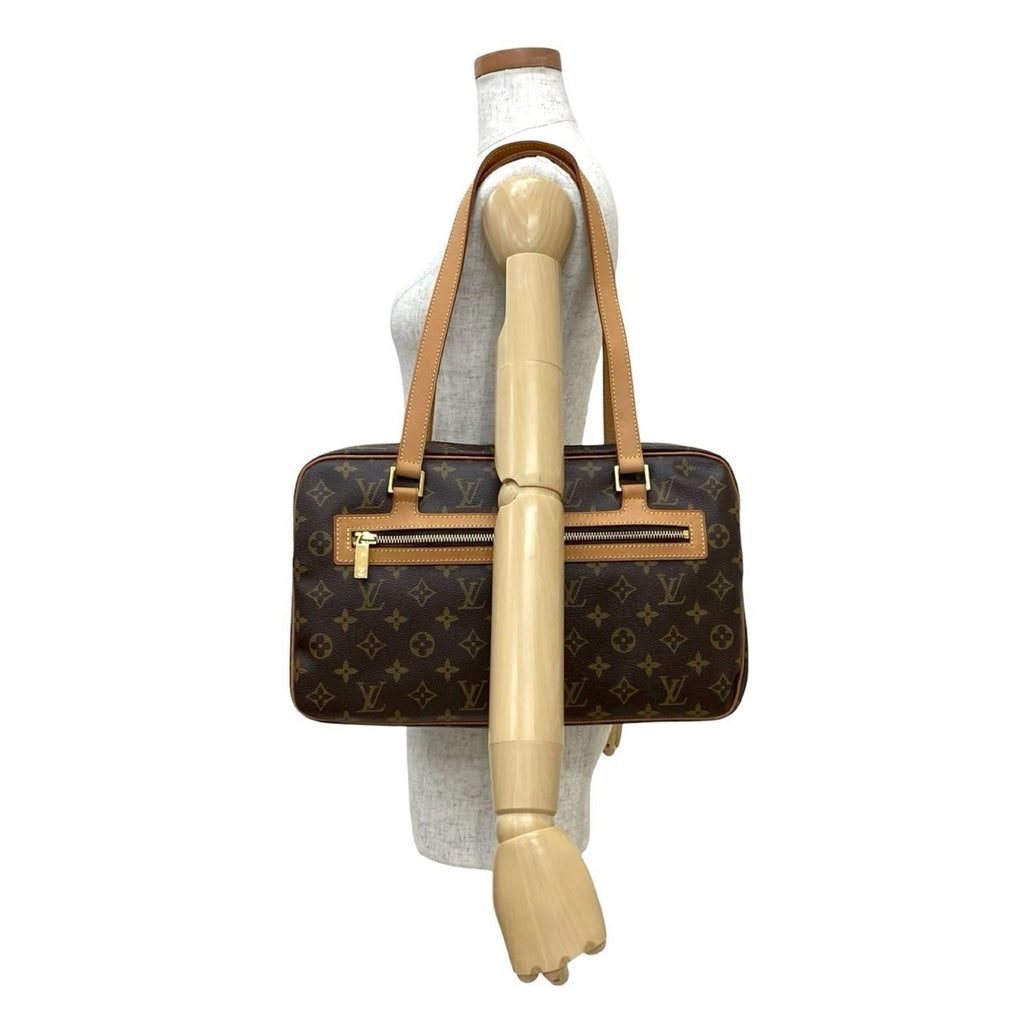Louis Vuitton Brown Leather Pvc Boston Bag Shoulder Bag