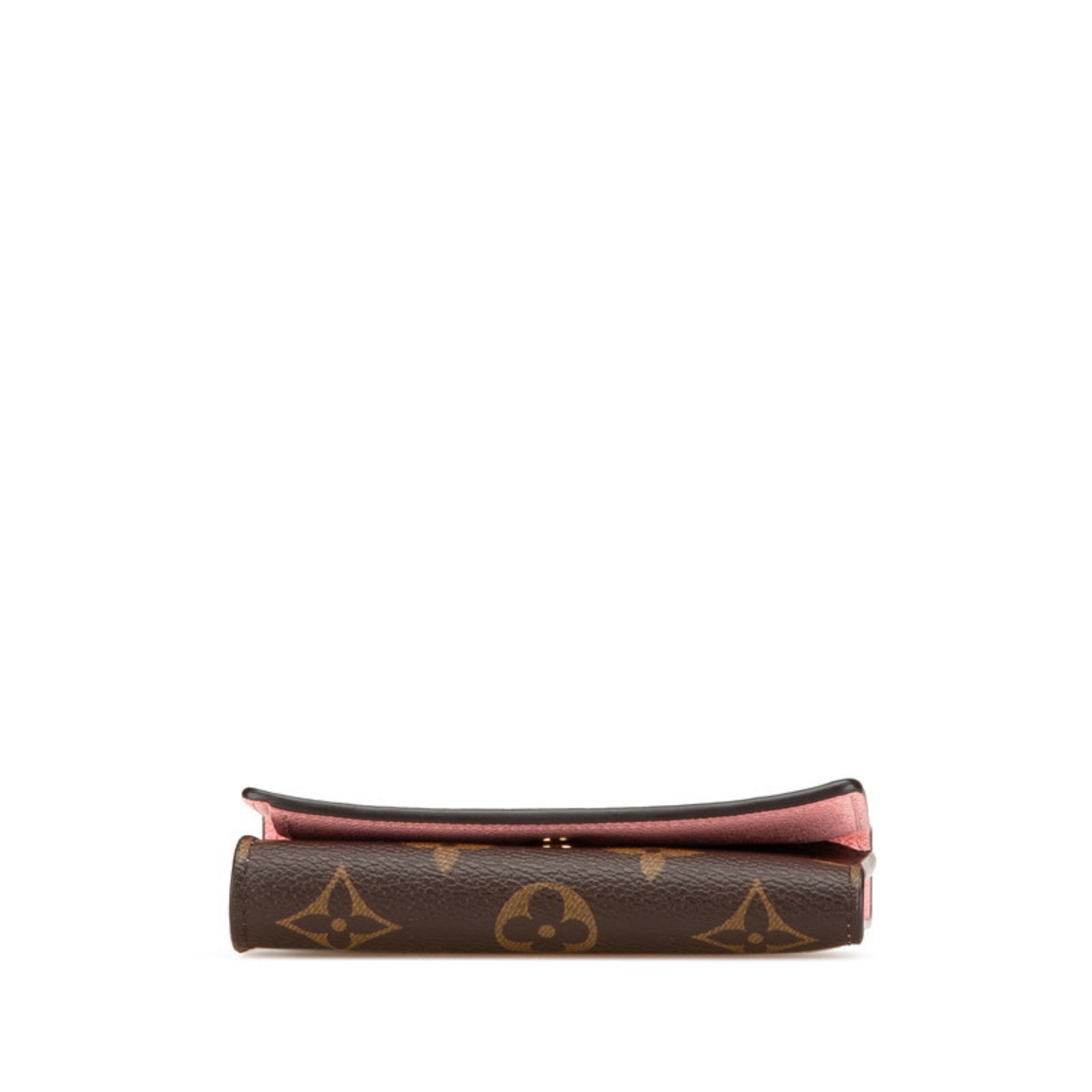 Louis Vuitton Brown Rose Ballerine Pvc Leather Wallet (Tri-Fold)