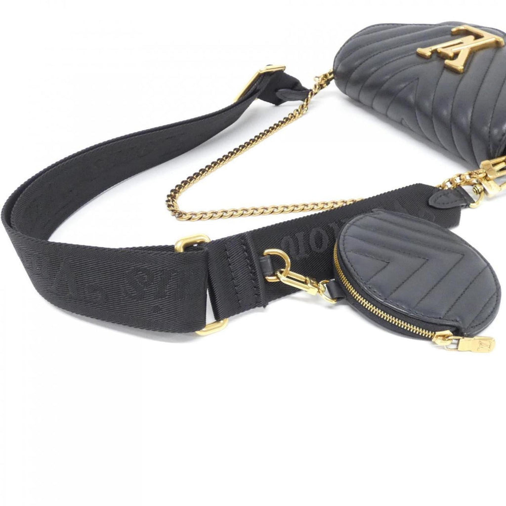 Louis Vuitton Black Leather Pochette Shoulder Bag