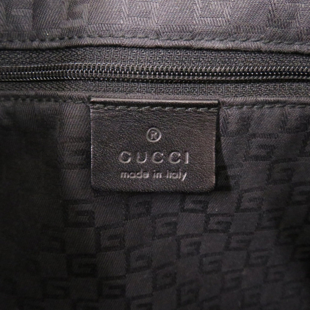 Gucci Black Suede Leather Handbag (Pre-Owned)