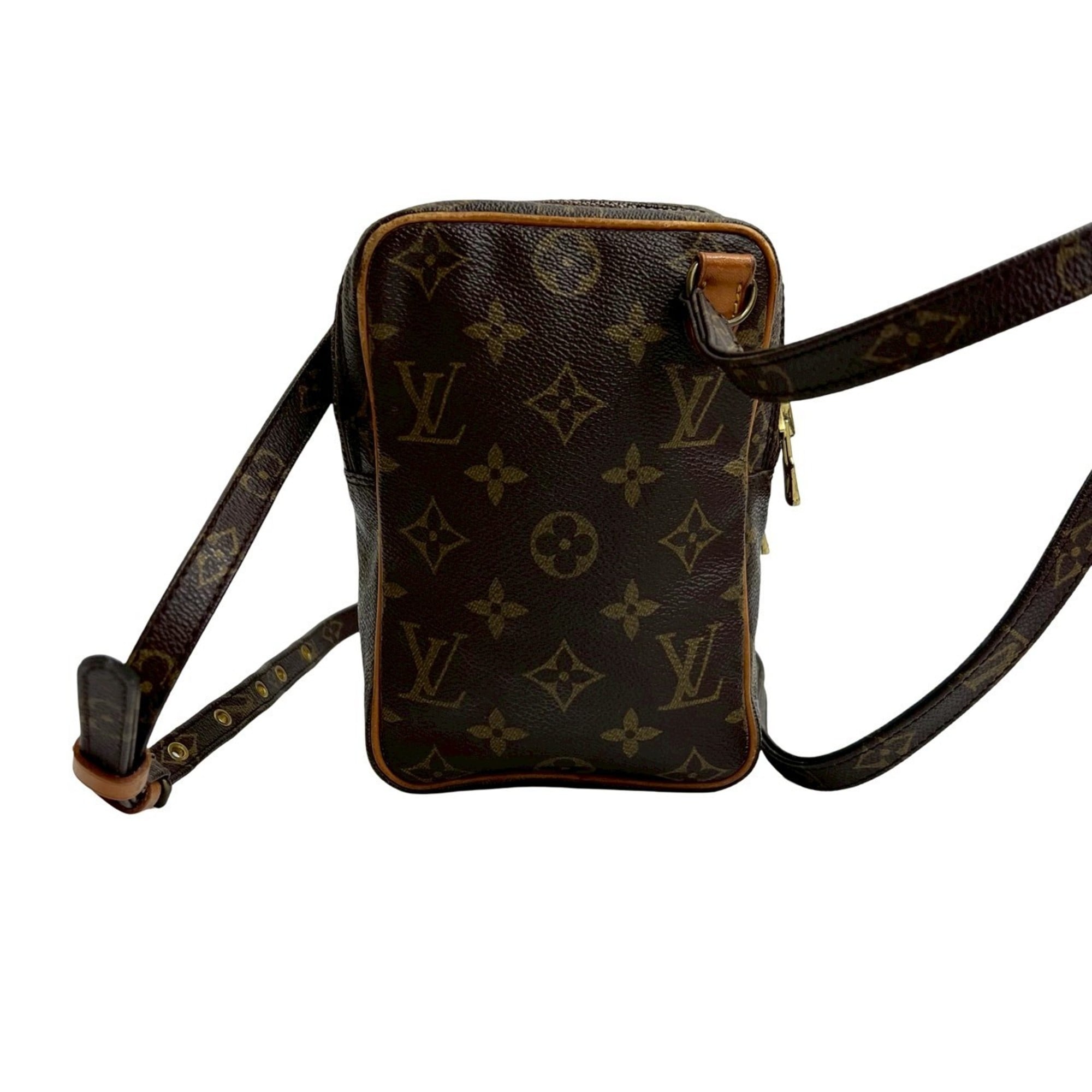 Louis Vuitton Brown Leather Pvc Pochette Shoulder Bag