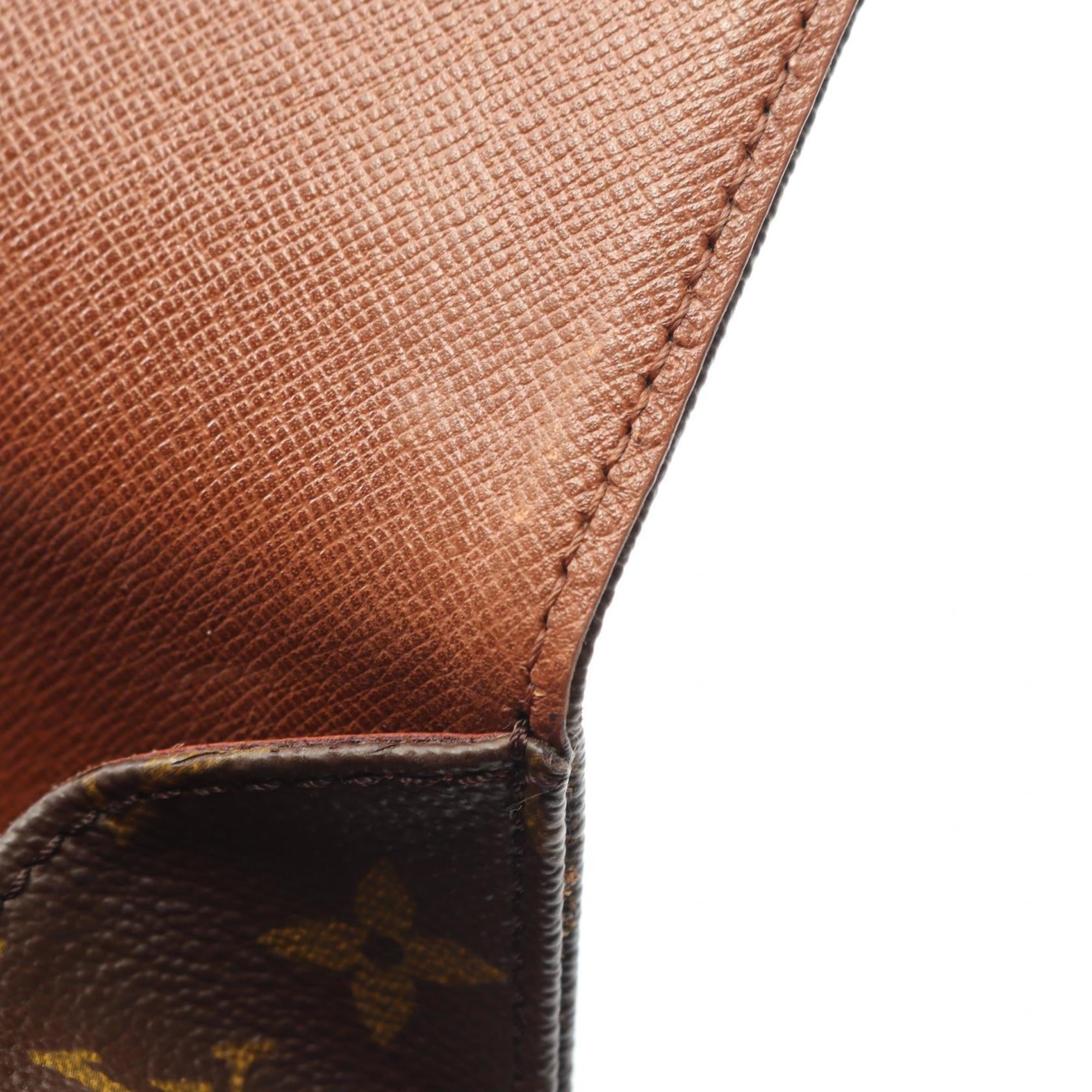 Louis Vuitton Brown Monogram Coated Canvas Leather Shoulder Bag