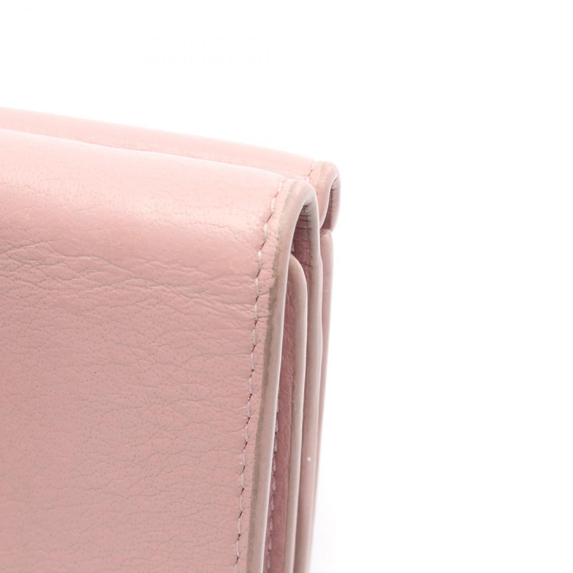 Balenciaga Pink Leather Wallet (Tri-Fold)